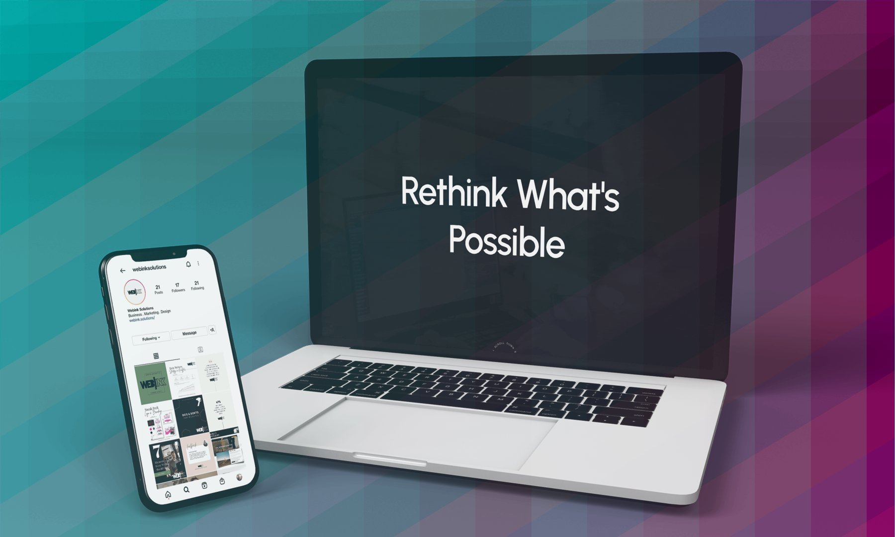 WebInk website shown across desktop and mobile devices