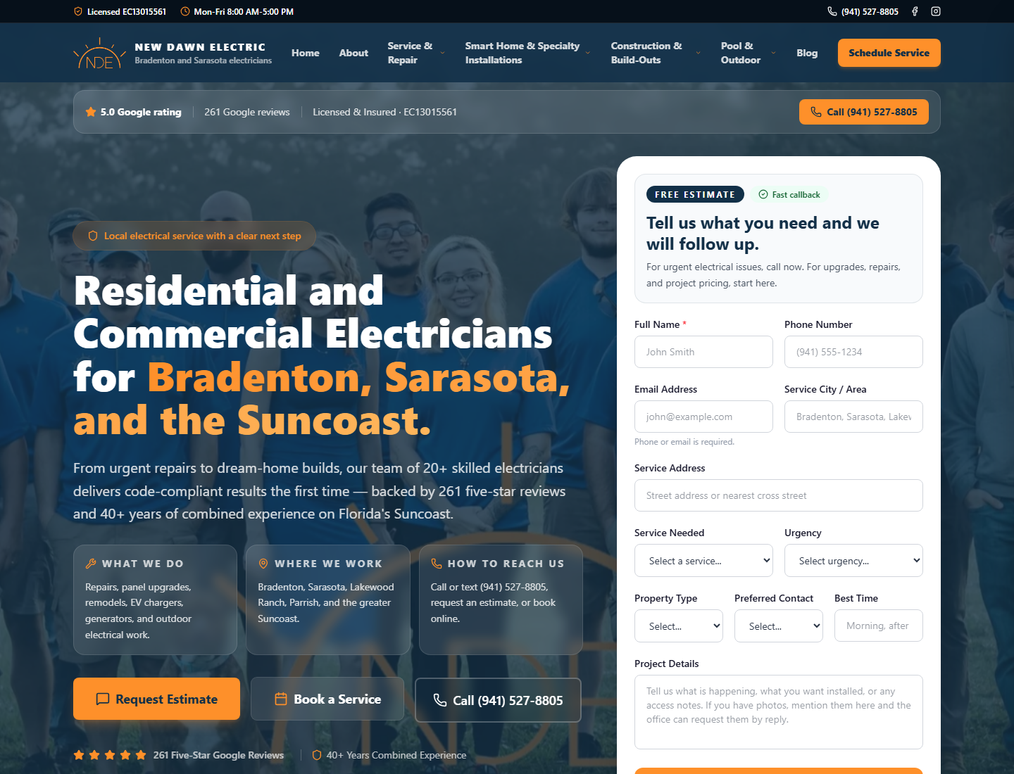 Search, trust, lead capture, and operations in one path.