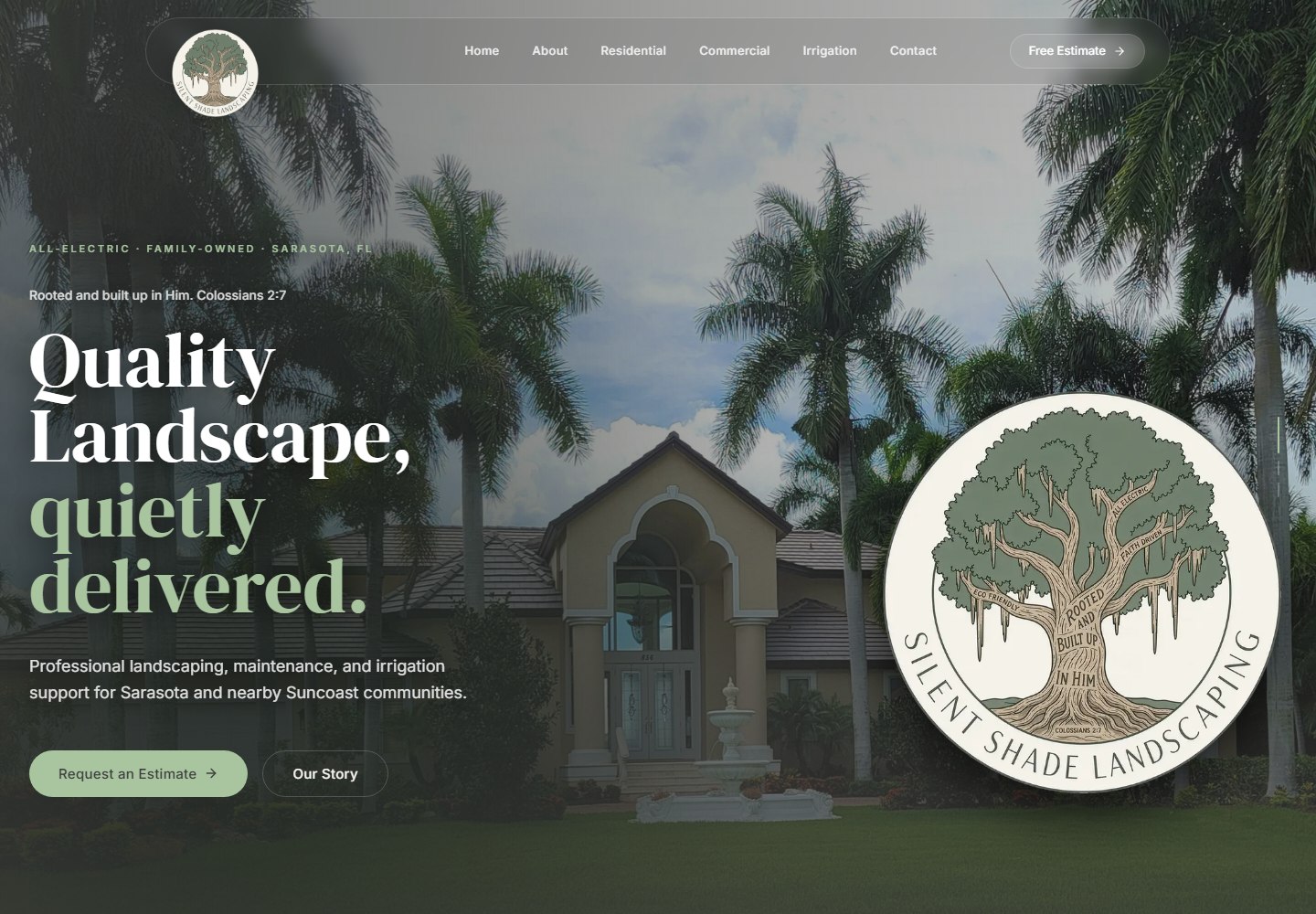 Silent Shade website preview