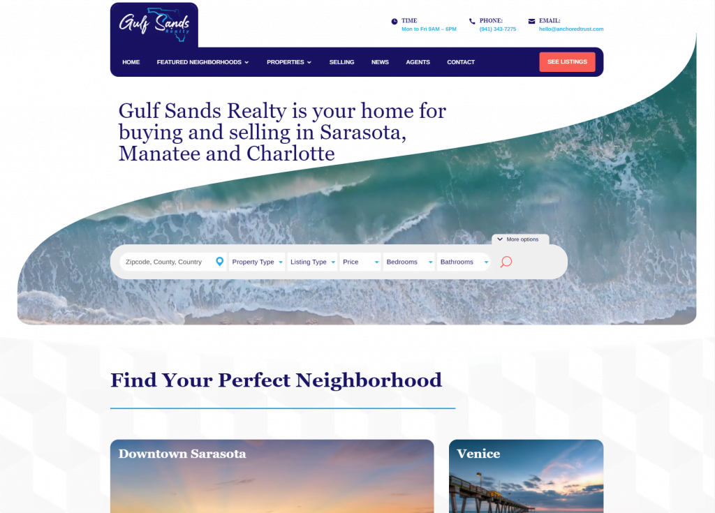 Gulf Sands Realty Gulf Sands Realty Hero Section