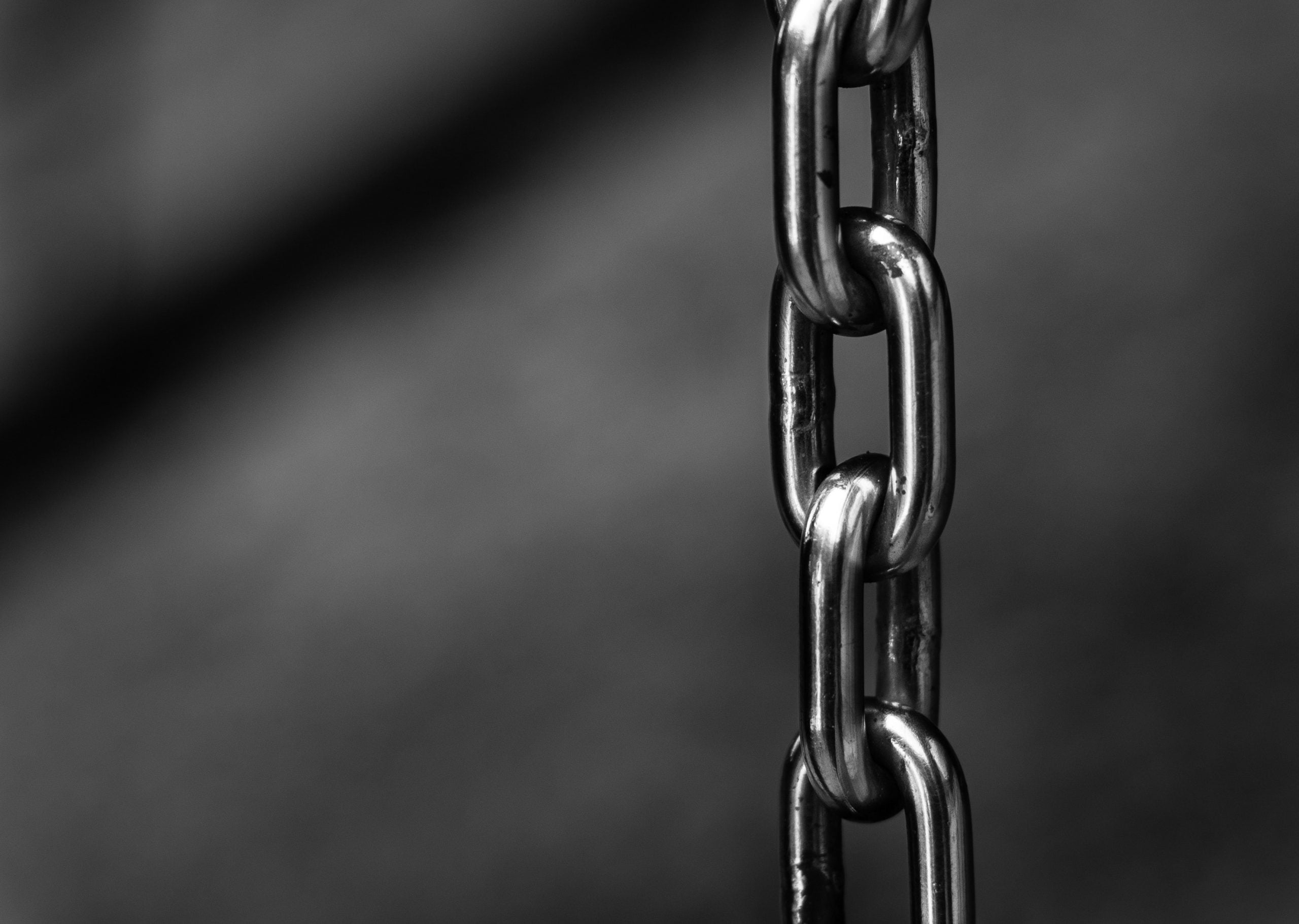 metal chain hanging